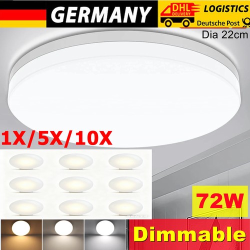 10x dimmbar led deckenleuchte - 10x,