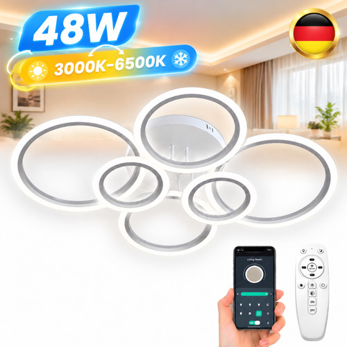 Led deckenlampe ring dimmbar - 6-ring,